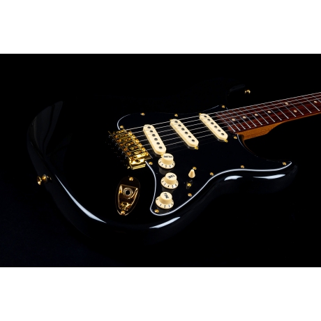 Jet JS-380 BK G SSS Elektro Gitar (Black)<br>Fotoğraf: 3/8