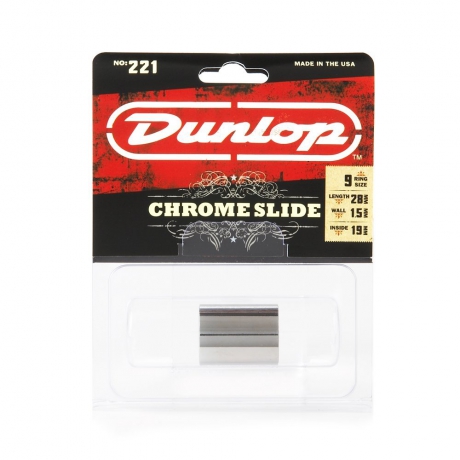 Jim Dunlop 221 SI Medium Knuckle Krom Slide<br>Fotoğraf: 1/1