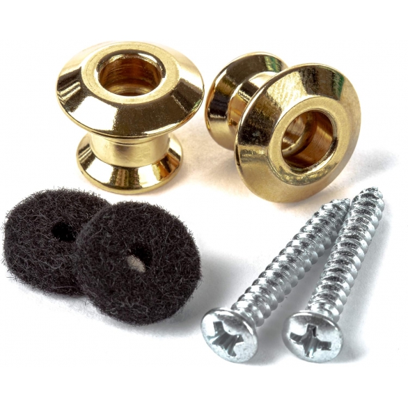 Jim Dunlop 2PSLS034G Straplok Askı Pimi Seti (Gold), Fotoğraf: 1/3