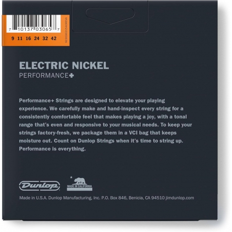 Jim Dunlop 3PDEN0942 Nickel-Plated Steel Light 3'lü Paket Elektro Gitar Teli (9-42)<br>Fotoğraf: 2/3