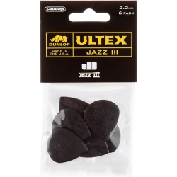 Jim Dunlop 427P2.0 Ultex Jazz III 6'lı Paket Pena (2.00 mm)