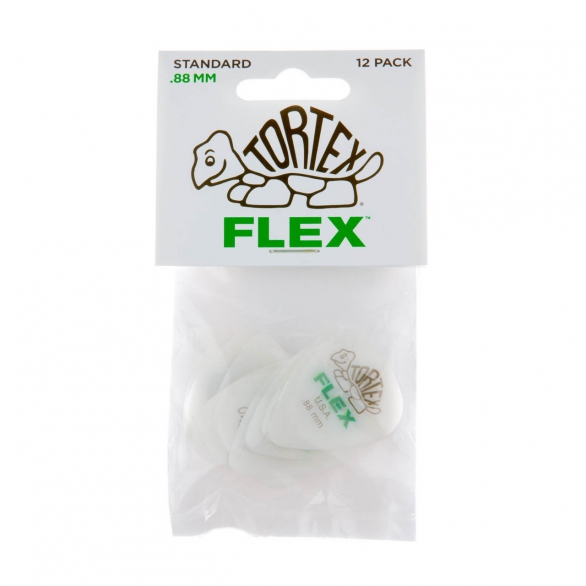 Jim Dunlop 428P088 Tortex Flex Std Nat 12'li Paket Pena (0.88 mm), Fotoğraf: 1/2