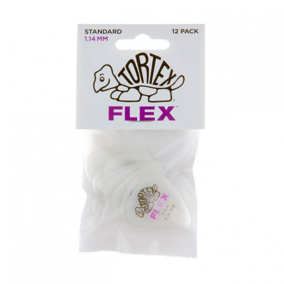 Jim Dunlop 428P114 Tortex Flex Std Nat 12'li Paket Pena (1.14 mm), Fotoğraf: 1/2