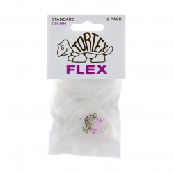 Jim Dunlop 428P114 Tortex Flex Std Nat 12'li Paket Pena (1.14 mm)