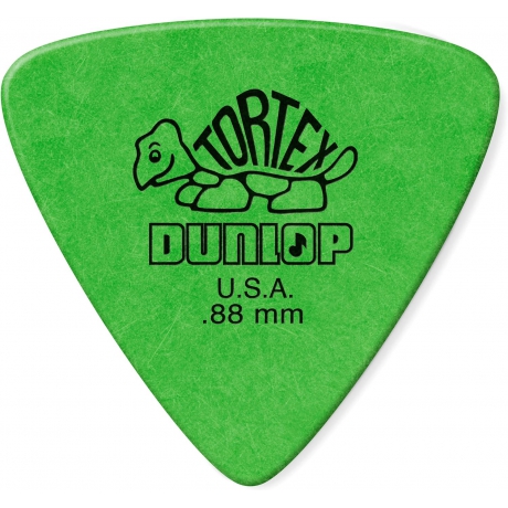 Jim Dunlop 431P.88 Tortex Triangle Green 6'lı Paket Pena (0.88 mm)<br>Fotoğraf: 2/3