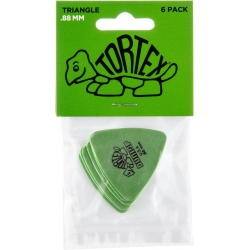 Jim Dunlop 431P.88 Tortex Triangle Green 6'lı Paket Pena (0.88 mm)