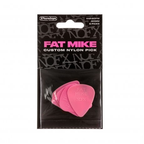 Jim Dunlop 44P.60FM Fat Mike Custom Nylon 6lı Paket Pena (0..60 mm)<br>Fotoğraf: 1/1