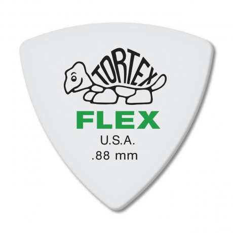 Jim Dunlop 456R.88 Tortex Flex Triangle Pena (0.88 mm)<br>Fotoğraf: 1/2