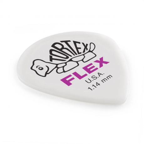 Jim Dunlop 466R1.14 Tortex Flex Jazz III XL Pena (1.14 mm)<br>Fotoğraf: 2/3