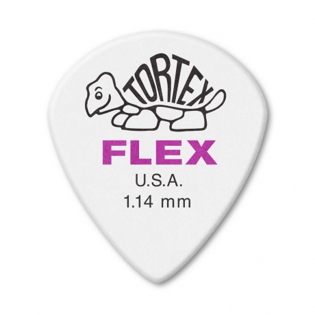 Jim Dunlop 466R1.14 Tortex Flex Jazz III XL Pena (1.14 mm)<br>Fotoğraf: 1/3