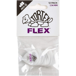 Jim Dunlop 468P114 Tortex Flex Jazz III 12^li Paket Pena (1. 14 mm)