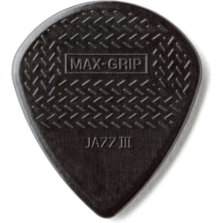 Jim Dunlop 471P3S Nyl Max Grip Jazz III 6'lı Paket Pena (Siyah)<br>Fotoğraf: 1/2