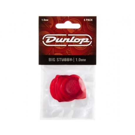 Jim Dunlop 475P1.0 Big Stubby 6'lı Paket Pena (1.00 mm)<br>Fotoğraf: 1/2