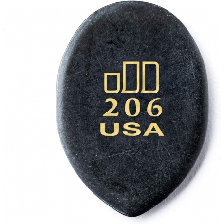 Jim Dunlop 477P206 JD Jazztones Round Tip 6'lı Paket Pena (Siyah)<br>Fotoğraf: 1/2