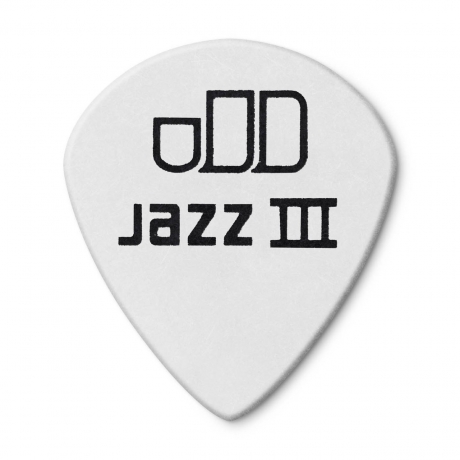 Jim Dunlop 478R1.0 Tortex White Jazz III Pena (1.00 mm)<br>Fotoğraf: 3/3