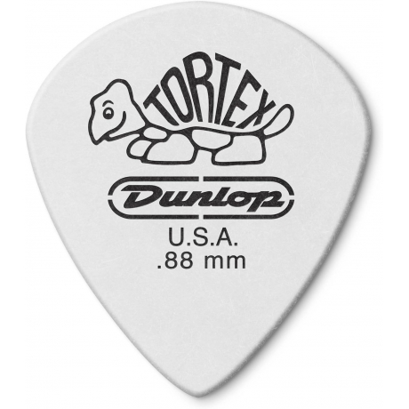 Jim Dunlop 478R.88 Tortex White Jazz III Pena (0.88 mm)<br>Fotoğraf: 1/3
