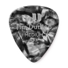 Jim Dunlop 483R02MD Genuine Celluloid Black Pearloid Pena (Medium)<br>Fotoğraf: 1/3
