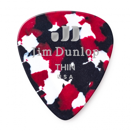 Jim Dunlop 483R06TH Celluloid Confetti Pena (Thin)<br>Fotoğraf: 1/2