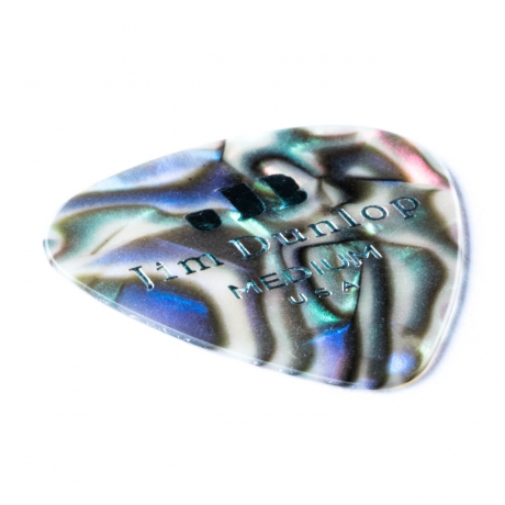 Jim Dunlop 483R14MD Celluloid Abalone Pena (Medium)<br>Fotoğraf: 2/2