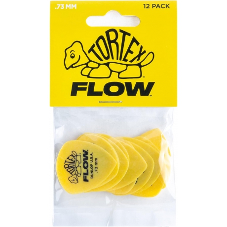 Jim Dunlop 558P.73 Tortex Flow 12li Pena (0.73 mm)<br>Fotoğraf: 1/4