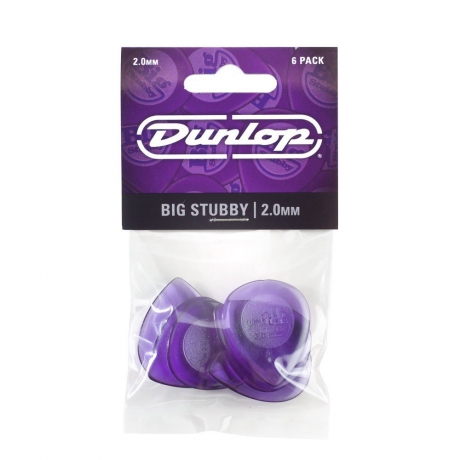 Jim Dunlop Big Stubby 6lı Pena Seti (2.00mm)<br>Fotoğraf: 1/1
