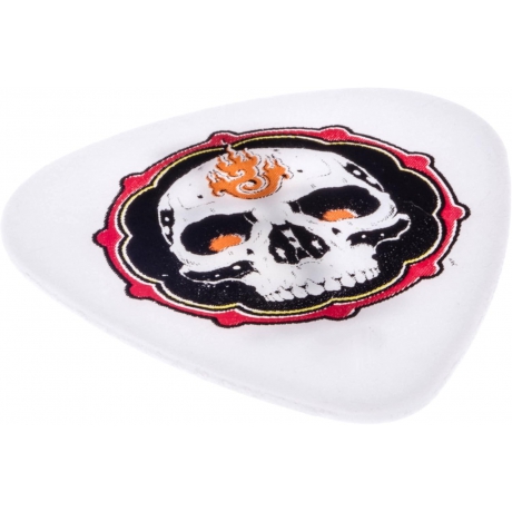 Jim Dunlop BL40 Alan Forbes Blackline Flame Skull Pena (0.60 mm)<br>Fotoğraf: 3/3