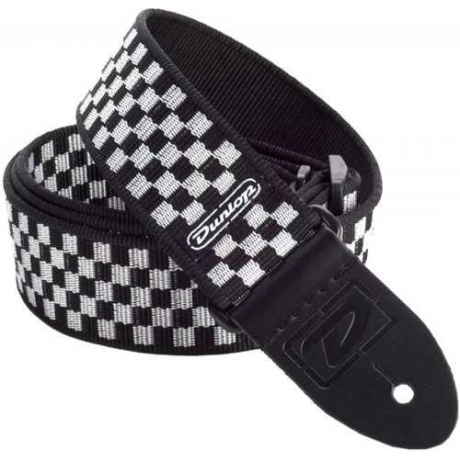 Jim Dunlop Black & White Check Gitar Askısı<br>Fotoğraf: 2/3