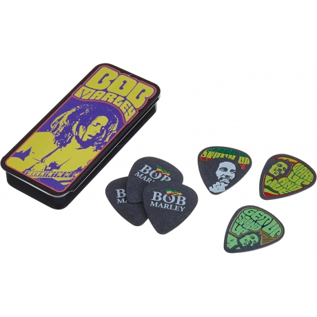 Jim Dunlop BOBPT06M Bob Marley Poster Series 6'lı Kutu Pena (Medium)<br>Fotoğraf: 1/1