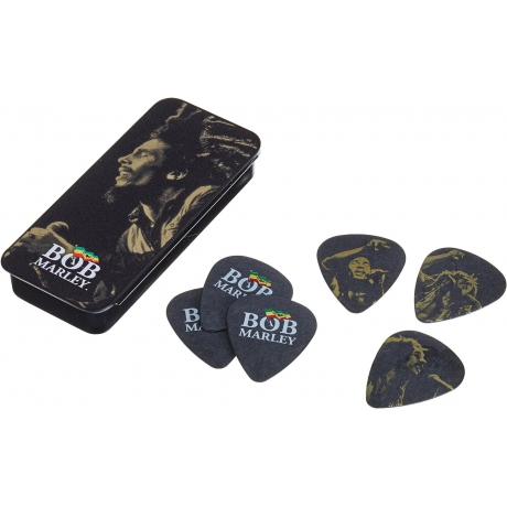 Jim Dunlop BOBPT08M Bob Marley Gold Series 6'lı Kutu Pena (Medium)<br>Fotoğraf: 1/1