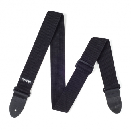 Jim Dunlop D27-01BK Cotton Ribbed Gitar Askısı (Siyah)<br>Fotoğraf: 1/2