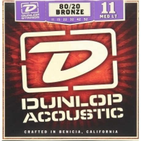 Jim Dunlop DAB48 80/20 Bronze Extra Light Akustik Gitar Teli (48)<br>Fotoğraf: 1/1