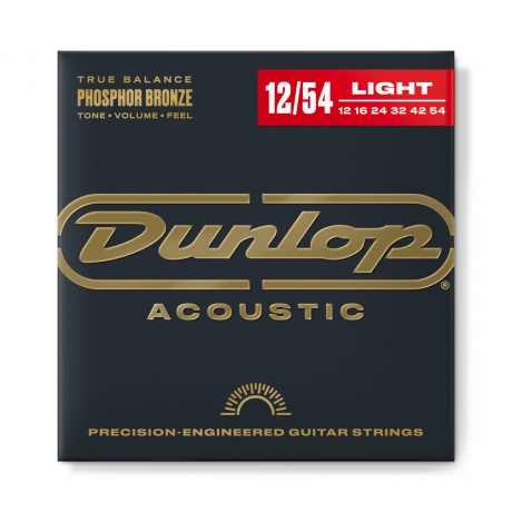 Jim Dunlop DAP1254 Phosphor Bronze Akustik Gitar Teli (12-54)<br>Fotoğraf: 1/2