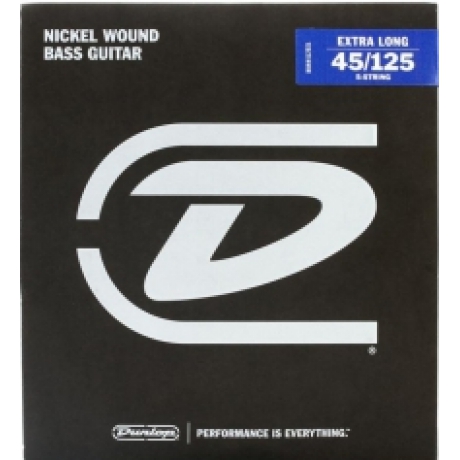 Jim Dunlop DBN45125XL Nikel XL 5 Teli Bas Gitar Teli (45-125)<br>Fotoğraf: 1/2