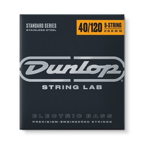 Jim Dunlop DBS40120 Stainless Steel Long Scale 5-Telli Bas Giar Teli (40-120)<br>Fotoğraf: 1/2
