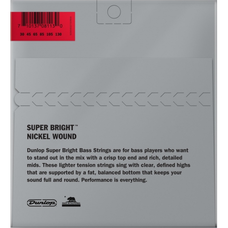 Jim Dunlop DBSBN30130 6 Telli Bas Gitar Teli Set (30-130)<br>Fotoğraf: 2/2