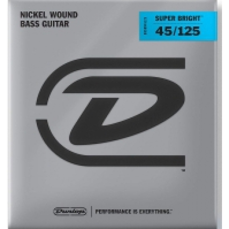 Jim Dunlop DBSBN45125 Super Bright Nickel Wound 5 Telli Bas Gitar Teli (45-125)<br>Fotoğraf: 1/2