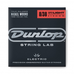 Jim Dunlop DEN0838 Nickel Wound Light Elektro Gitar Teli (08–38)