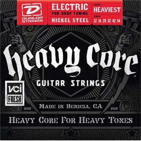 Jim Dunlop DHCN1254 Heavy Core Elektro Gitar Teli (12-54)<br>Fotoğraf: 1/1