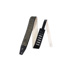 Jim Dunlop Distressed Black Studs Deri Gitar Askısı