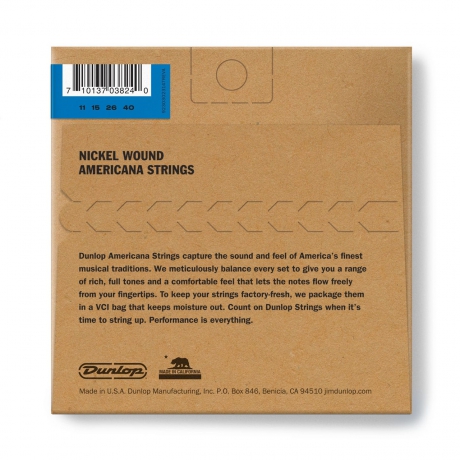 Jim Dunlop DMN1140 Nickel Wound Loop End Mandolin Teli (11/40)<br>Fotoğraf: 2/2