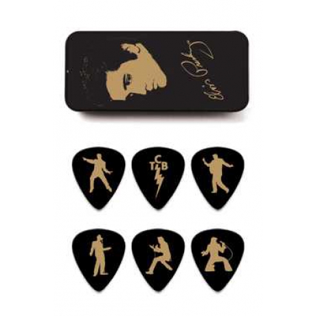 Jim Dunlop Elvis Portrait Collection 6lı Pena Seti (Medium)<br>Fotoğraf: 1/1