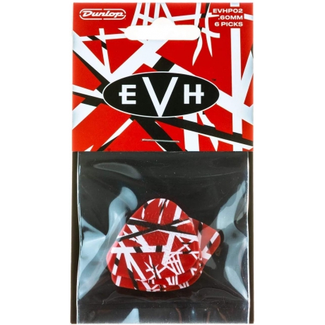 Jim Dunlop EVHP02 Eddie Van Halen Frankenstein 6lı Paket Pena (0.60 mm)<br>Fotoğraf: 1/1