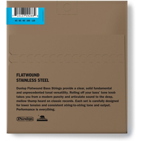 Jim Dunlop Flat Wound 5 Telli Bas Gitar Teli (45-125)<br>Fotoğraf: 2/2