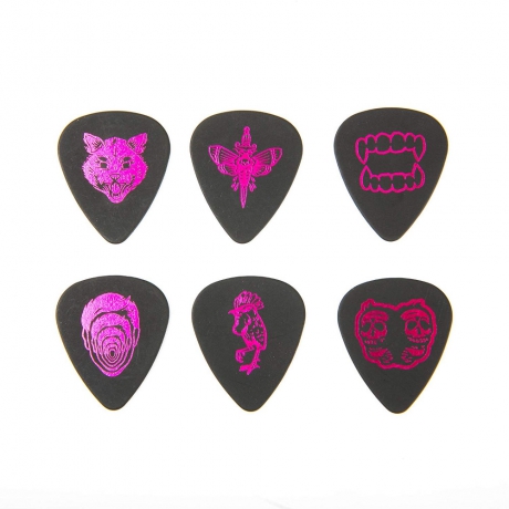 Jim Dunlop I Love Dust Magenta 6lı Pena Seti<br>Fotoğraf: 2/2
