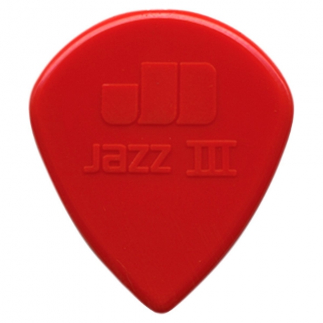 Jim Dunlop Jazz III Nylon Red 6lı Pena Seti<br>Fotoğraf: 1/1
