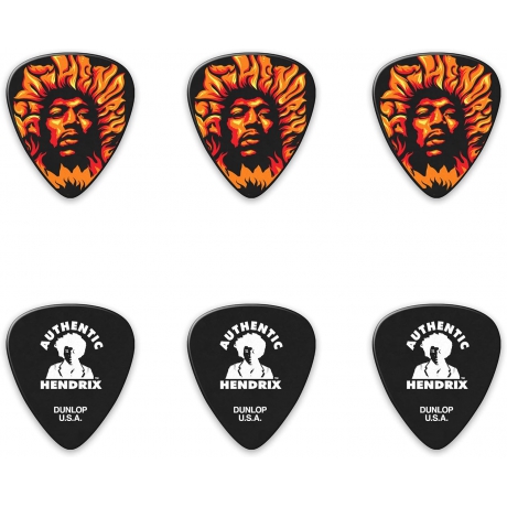 Jim Dunlop JHPT14H Hendrix Voodoo Fire 6'lı Kutu Pena<br>Fotoğraf: 2/3
