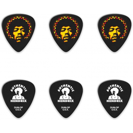 Jim Dunlop JHPT16H Hendrix Aura Mandala 6'lı Kutu Pena<br>Fotoğraf: 2/3