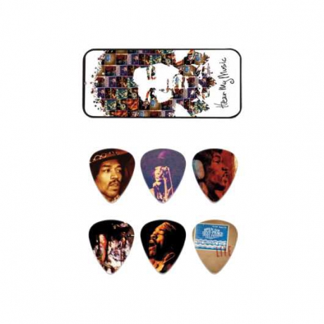 Jim Dunlop Jimi Hendrix Hear My Music 6lı Pena Seti (Medium)<br>Fotoğraf: 1/1