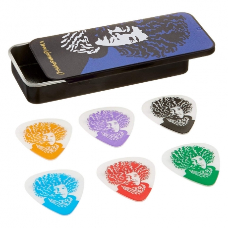 Jim Dunlop John Van Hamersveld Jimi Face 6lı Pena Seti (Heavy)<br>Fotoğraf: 1/1