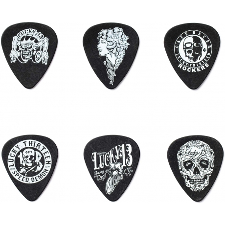 Jim Dunlop L13CP.60 Lucky 13 Pena (6'lı)<br>Fotoğraf: 2/2